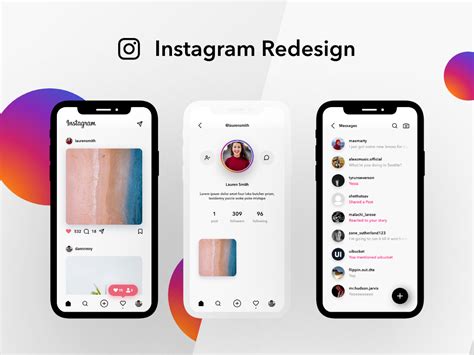 Instagram App Redesign Dribbble Social App Design App Development