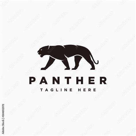 Panther Logo Vector With Color Black Panther Icon Symbol Design