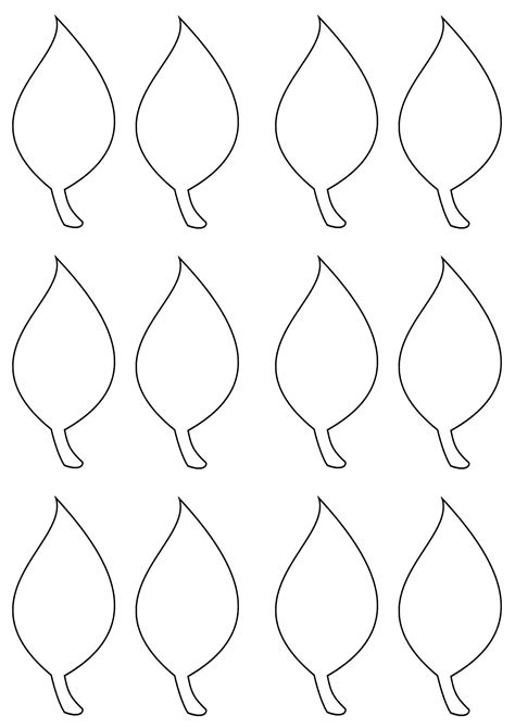 3 small paper flowers template patterns svg pdf png dxf. Pin by ToniAnn Worden on для счета | Leaf template, Flower templates printable free, Leaf ...