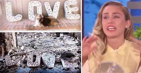 Miley Cyrus Shares Photos Of Her Destroyed House After Wildfire