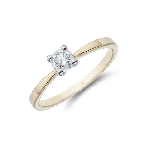 Ct Yellow Gold Brilliant Cut Ct Diamond Solitaire Ring