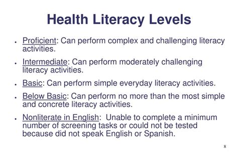 Ppt Health Literacy Powerpoint Presentation Free Download Id1398907