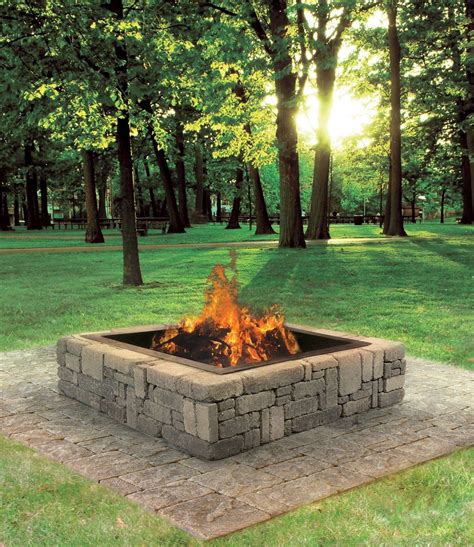 This Rustic Fire Pit Makes A Great Addition To Your Backyard Cabin Or
