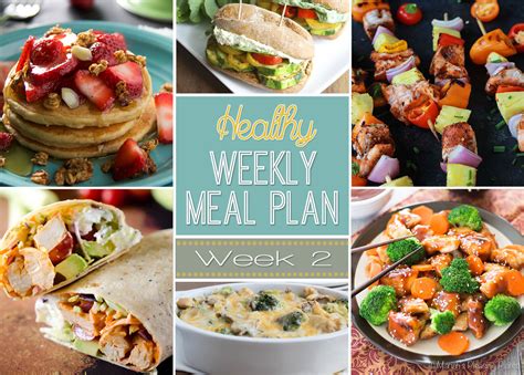 Healthy Weekly Meal Plan 2 Yummy Healthy Easy