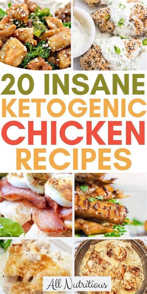 20 Insane Ketogenic Chicken Recipes Ketogenic Recipes Dinner Dinner