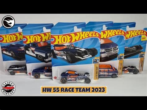 Hot Wheels Hw Race Team The Complete Set Including The Treasure Hunt Mod Rod Youtube