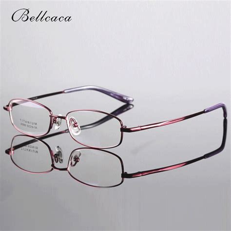 Bellcaca Pure Titanium Women Spectacle Frame Eyeglasses Prescription