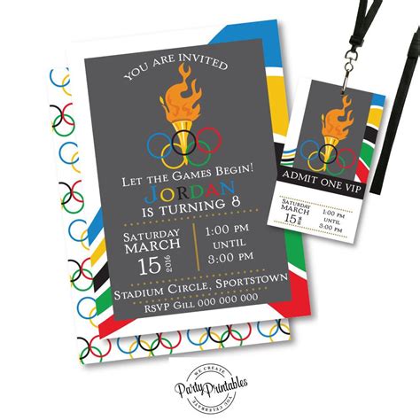 Tips Easy To Create Olympic Party Invitations Ideas With Alluring