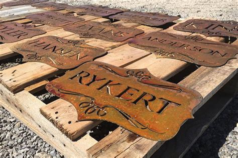 Specialty Rust Signs Superior Laser Cutting
