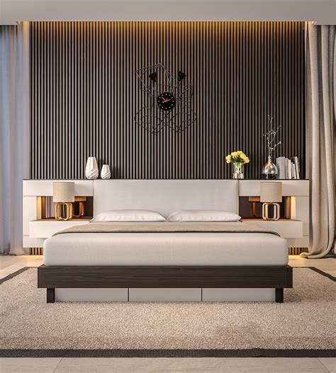 cool bedroom designs   slats  accent wall decor ideas
