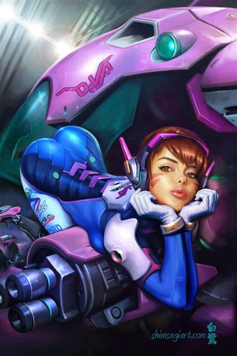 D Va From Overwatch Video Game Art By Shirasagi Shirasagi Deviantart Com On Deviantart Dva