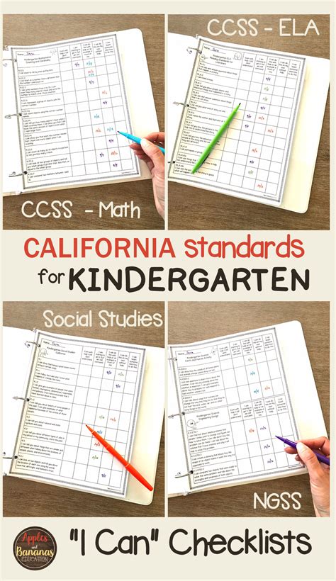 Kindergarten Standards Ca