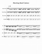 Marching Band Cadence sheet music for Percussion download free in PDF ...