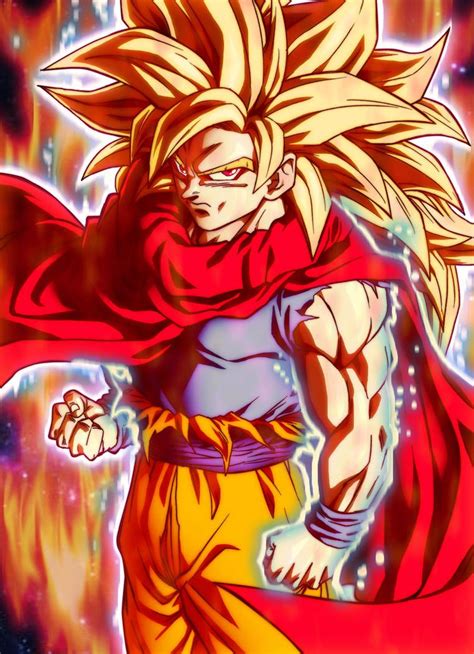 Super Saiyan God Son Goku The Fire Breathes By Demonanelot On