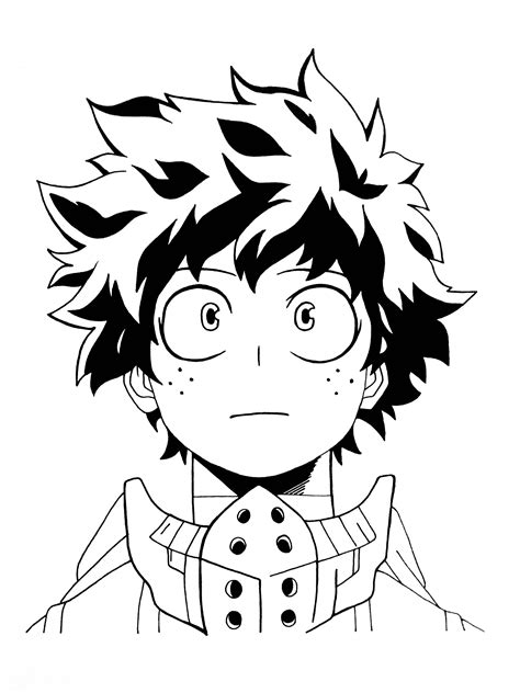 Free Printable My Hero Academia Coloring Pages Deku Images And Photos