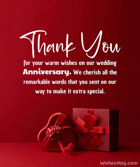 Thank You Messages For Anniversary Wishes Best Quotationswishes