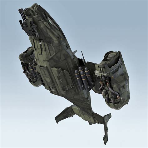 Sf Heavy Military Dropship 3d Model In 2020 Military Aircraft
