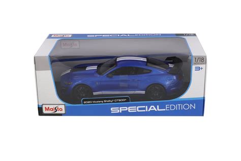2020 Ford Mustang Shelby Gt500 Blue Maisto 31388bu 118 Scale