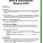 Ffa Basics Worksheets