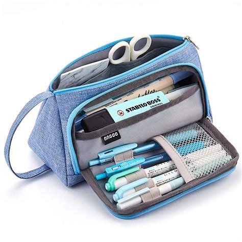 Gliving Pencil Casesbig Capacity Pencil Pen Case Bag Pouch Holder For