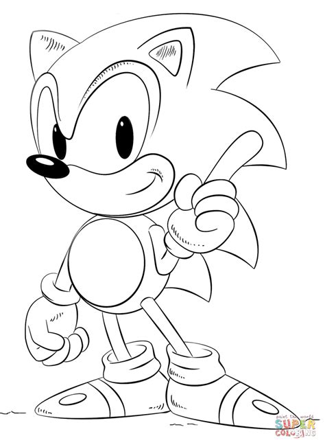 Fancy Sonic Coloring Pages 59 In Picture Coloring Page With Sonic