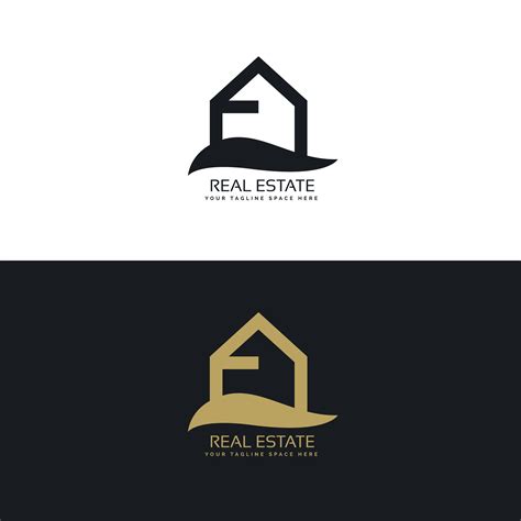 Simple Real Estate Logo Design Concept Download Free Vector Art