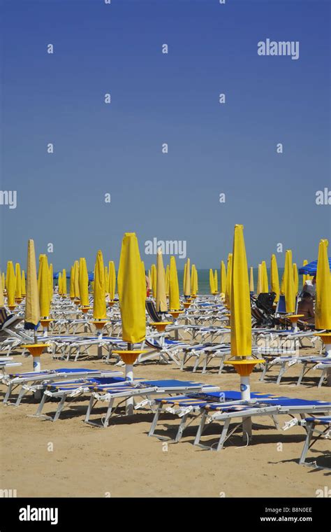 Italian Beach Adriatic Sea Stock Photo Alamy