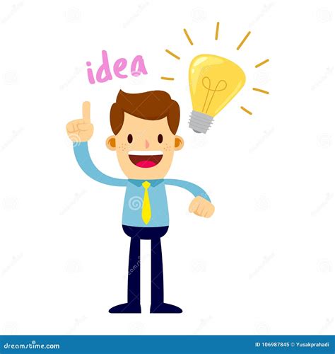Businessman Having Idea While Pointing Finger Stock Vector