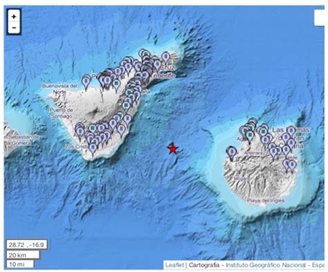 La Gomera Island Canary Islands Earthquake Felt In Tenerife And Gran