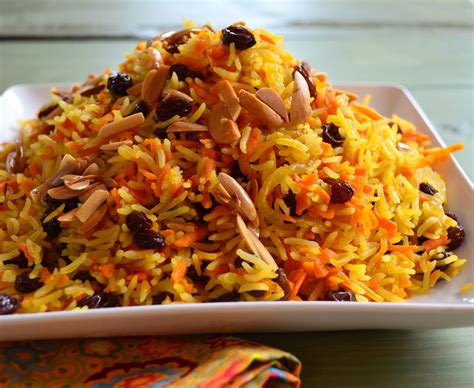 Basmati rice is very popular served with various indian curries, as the fluffy grains happily sop up sauces. A Rosh Hashana Family Favorite: Sweet Basmati Rice with ...
