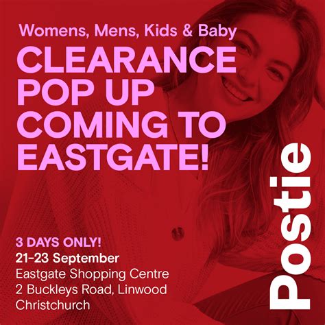 Postie Pop Up At Eastgate Eastgate Mall Shop Easy Christchurch