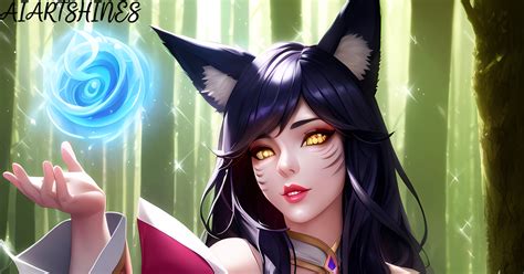 Ahri League Of Legends Breasts Ahri From League Of Legends Pixiv