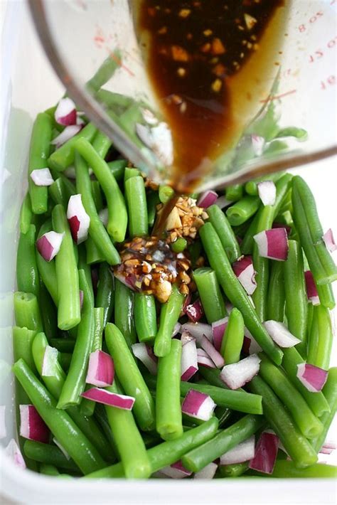 Balsamic Green Bean Salad Recipe Balsamic Green Beans Green Bean