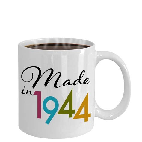 Made In 1944 Mug Happy 77th Birthday Ideas For 77 Year Old Etsy