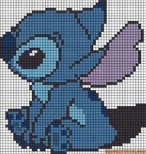 Lilo And Stitch Stitch Sprite Grid Disney Cross Stitch Cross Stitch