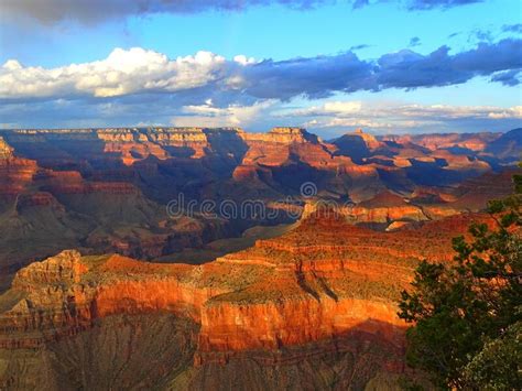 North America Usa Arizona Sunset Over Grand Canyon National Park