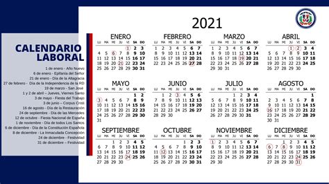 Calendario laboral de vizcaya 2021. Calendario laboral 2021 - Consulado General de la ...