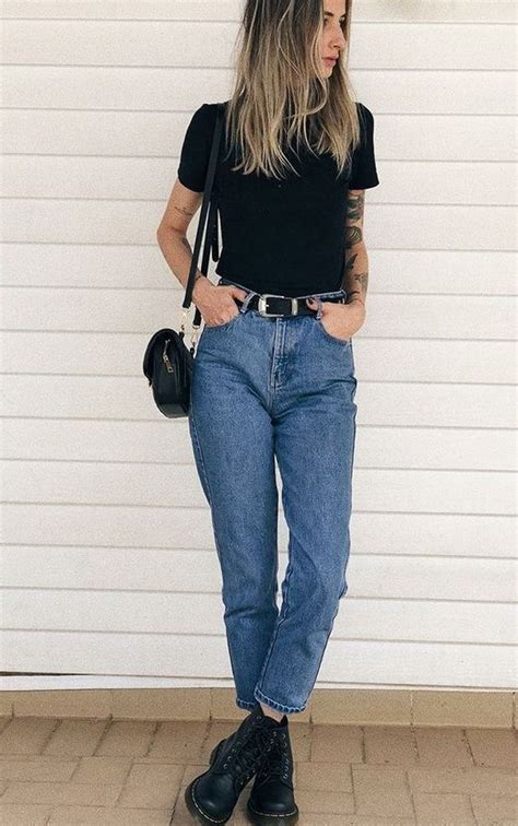 50 Mom Jeans Outfits Ideas For 2021 Em 2021 Looks Looks Coturno Moda