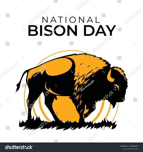 National Bison Day Over 38 Royalty Free Licensable Stock Vectors