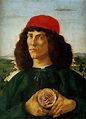Sandro Botticelli, Portrait d'homme avec médaille de Cosme l'ancien ...