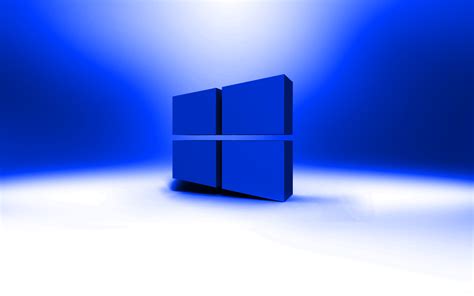 Download Wallpapers Windows 10 Blue Logo Creative Os Blue Abstract