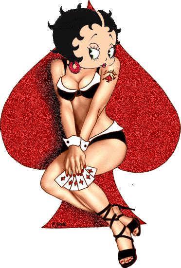 Betty Boop Red Spades Girls