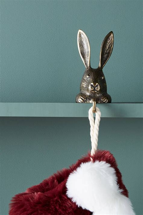Rabbit Stocking Holder | Stocking holders, Christmas ornaments