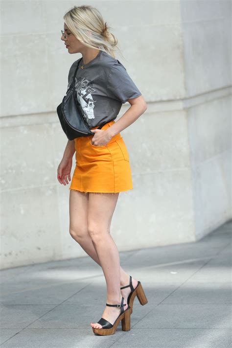 Mollie King Flashes Her Legs In A Ripped Denim Mini Skirt In London 07062018 • Celebmafia