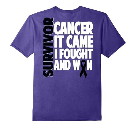 Melanoma Skin Cancer Survivor Shirt Black Ribbon Fight T Vaci Vaciuk