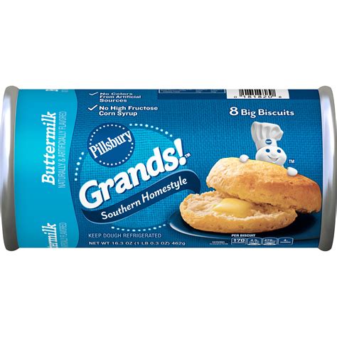 Pillsbury Grands Southern Homestyle Buttermilk Biscuits 8 Ct 163 Oz
