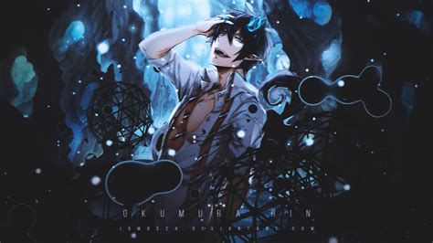 Download Blue Eyes Pointed Ears Black Hair Ao No Exorcist Rin Okumura