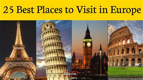 25 Best Places To Visit In Europe Youtube