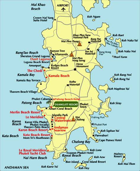 Duangjitt Resort Map Phuket Hotels Discount Hotels In Phuket Thailand