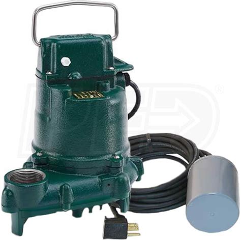 Zoeller Bn Hp Cast Iron Submersible Sump Pump W Tether Float Switch